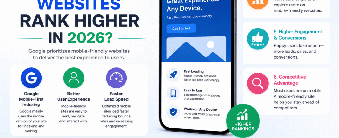 Why mobile-friendly websites rank higher in 2026?