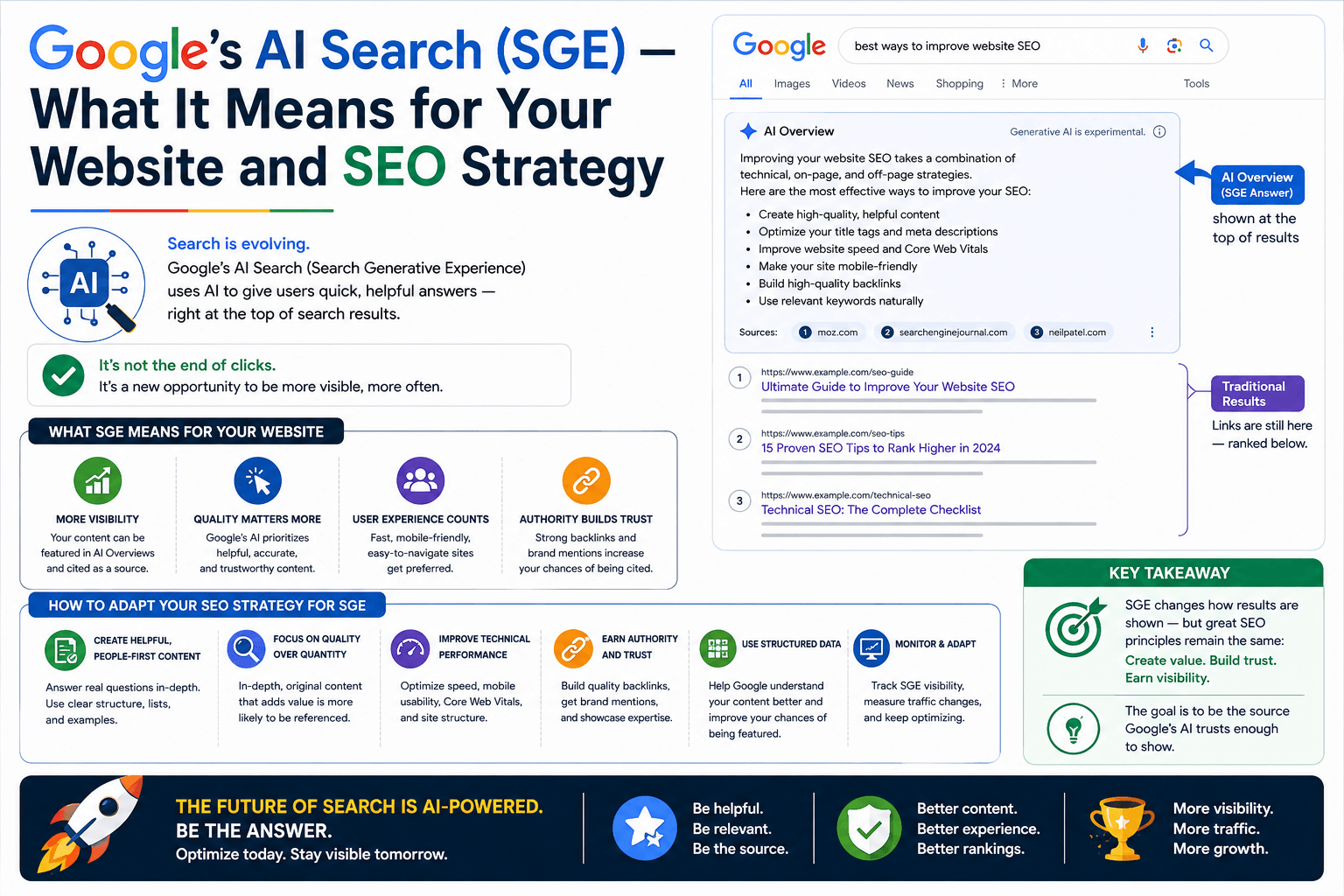 Google’s AI Search (SGE) — What It Means for Your Website and SEO Strategy